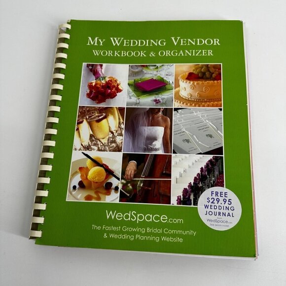 My Wedding Vendor Workbook & Organizer Spiral Bound Book - Picture 1 of 5